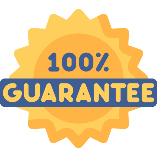 100% satisfaction guarantee